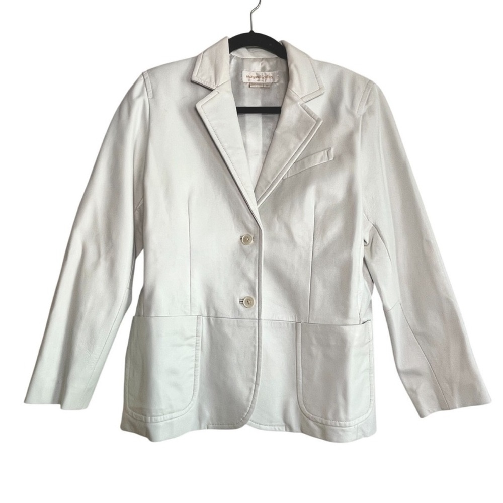 White Women's Blazer Jacket - Classic Tailored Style